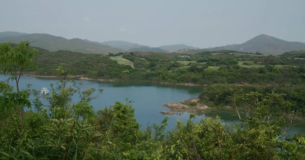 Berg Und Insel Mit Golfclub — Stockfoto