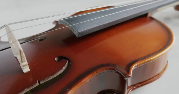 Violin String Bridge Close — Stock Photo, Image