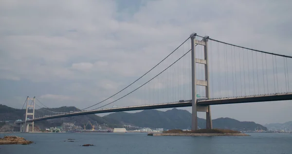 香港市のTsing Ma吊り橋 — ストック写真