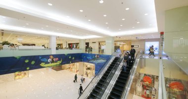 Tsim Sha Tsui, Hong Kong - 10 Şubat 2021: Hong Kong alışveriş merkezi