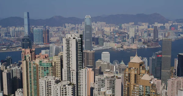 Victoria Peak Hong Kong Febrero 2021 Ciudad Hong Kong — Foto de Stock