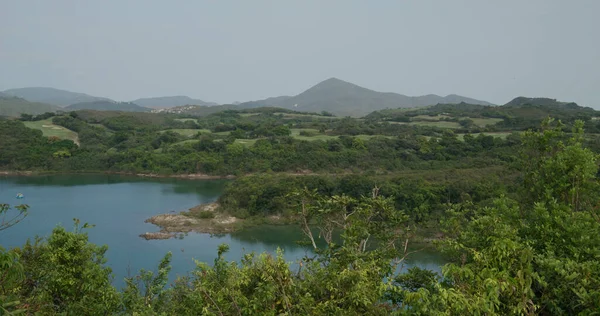 Montaña Isla Con Club Golf — Foto de Stock