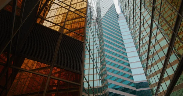 Baixo Ângulo Torre Escritório Negócios — Fotografia de Stock