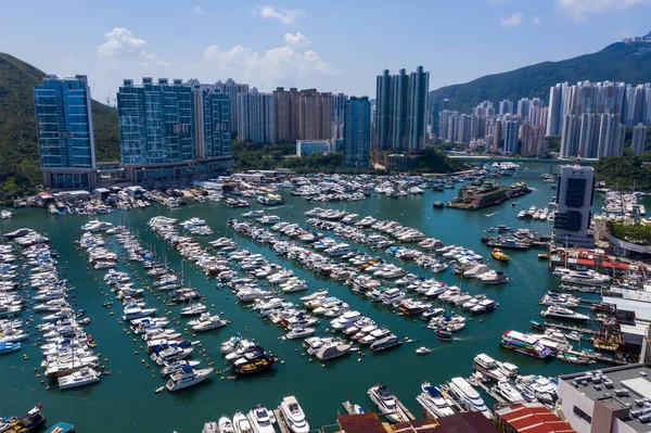 Aberdeen Hongkong August 2020 Hong Kong Yacht Club — Stockfoto