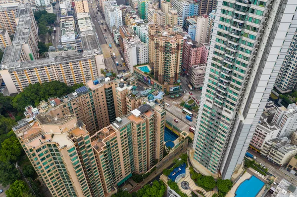 Naar Kwa Wan Hong Kong Oktober 2020 Top View Hong — Stockfoto