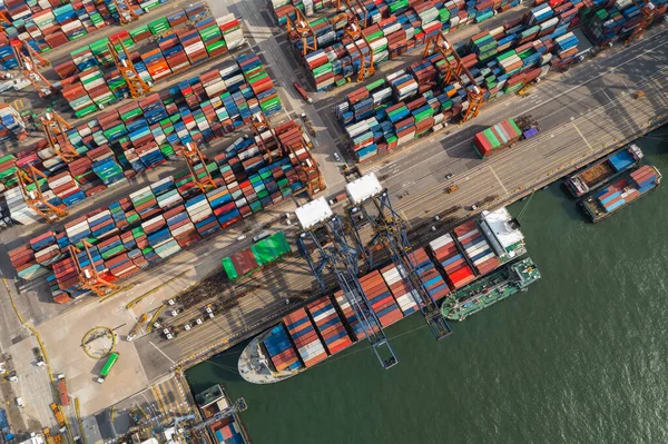 Kwai Tsing Hongkong November 2019 Containerterminaler Hongkong — Stockfoto