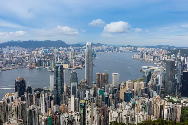 Victoria Peak Hongkong Mei 2021 Hong Kong Stad — Stockfoto