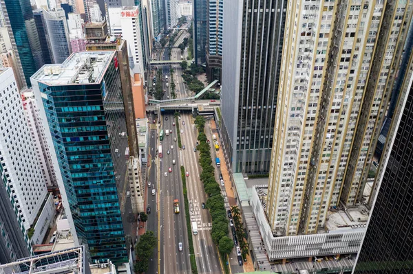 香港湾仔 2021年1月11日 香港城市概览 — 图库照片