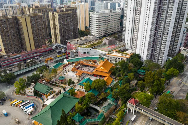Wong Tai Sin Hong Kong Ocak 2021 Hong Kong Şehri — Stok fotoğraf
