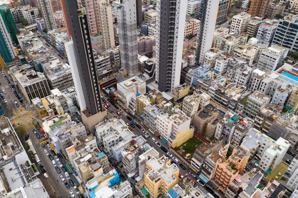 Kowloon City Hong Kong Febbraio 2020 Vista Dall Alto Verso — Foto Stock