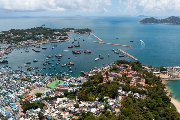 Vista Cima Para Baixo Ilha Cheung Chau Lantau — Fotografia de Stock