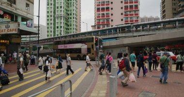 Tsuen Wan, Hong Kong - 03 Mayıs 2021: Hong Kong