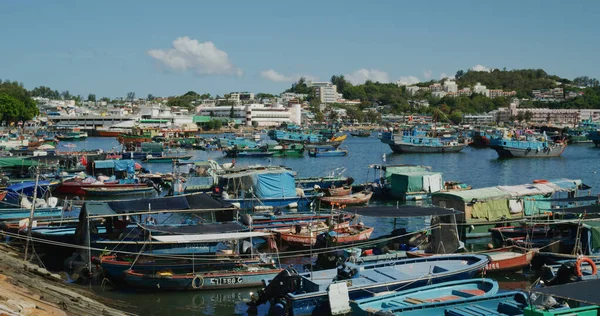 Cheung Chau Hong Kong Május 2021 Halászhajó Tengeren — Stock Fotó