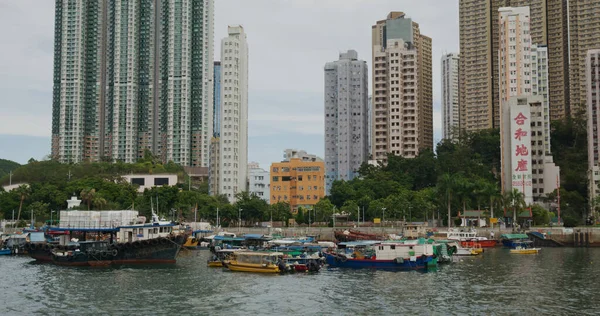 Lei Chau Hongkong Mai 2021 Hongkongs Fischereihafen Taifun Schutzraum — Stockfoto