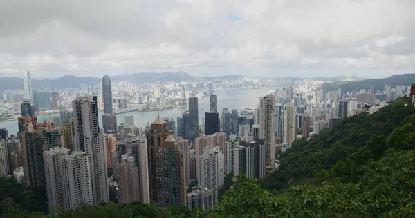 Victoria Peak Hong Kong February 2021 Hong Kong City — Stock Photo, Image