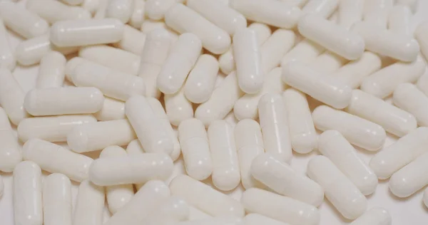 Stack of medicine on table