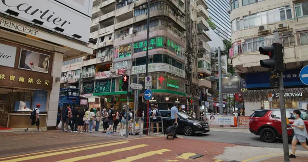 Causeway Bay Hongkong April 2021 Hong Kong Stad — Stockfoto