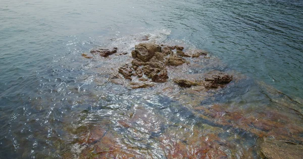 Onda Água Mar Pedra Rocha — Fotografia de Stock