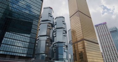 Merkez, Hong Kong - 13 Mayıs 2021: Hong Kong İş Bölgesi