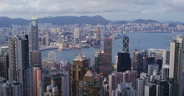 Victoria Peak Hong Kong Mayıs 2021 Akşam Vakti Hong Kong — Stok fotoğraf