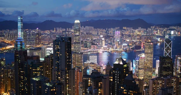 Hongkong Mai 2021 Nacht Hongkong — Stockfoto