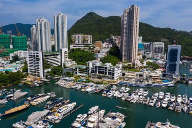 Aberdeen, Hong Kong - 24 Ağustos 2020: Hong Kong yat kulübü