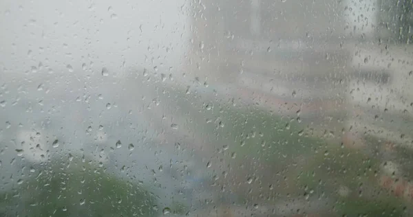 Gota Lluvia Ventana — Foto de Stock