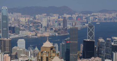 Victoria Peak, Hong Kong - 05 Şubat 2021: Hong Kong tarihi