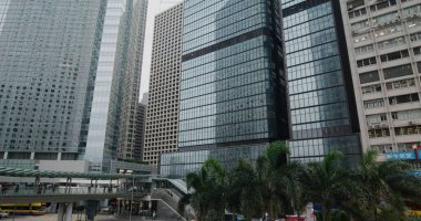 Merkez, Hong Kong - 09 Nisan 2021: Hong Kong 'daki iş bölgesinde ilk kişisel görüş