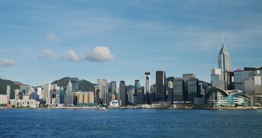 Hong Kong - 30 Mayıs 2021: Hong Kong şehir limanı