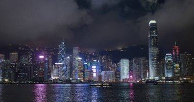 Victoria Limanı, Hong Kong - 30 Mayıs 2021: Hong Kong