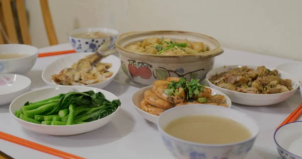 Cena Estilo Hong Kong Casa — Foto de Stock