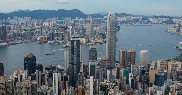 香港维多利亚山顶 2020年7月16日 香港地标 — 图库照片
