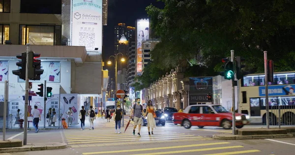 Tsim Sha Tsui Hong Kong Junho 2021 Pessoas Caminham Rua — Fotografia de Stock