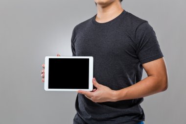 boş ekran dijital tablet ile bir dakika dostum
