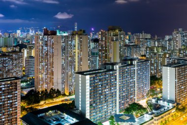 Hong kong şehir hayatı, gece