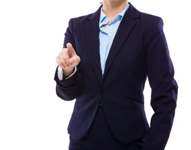 iş kadını dokunmatik hayali panel