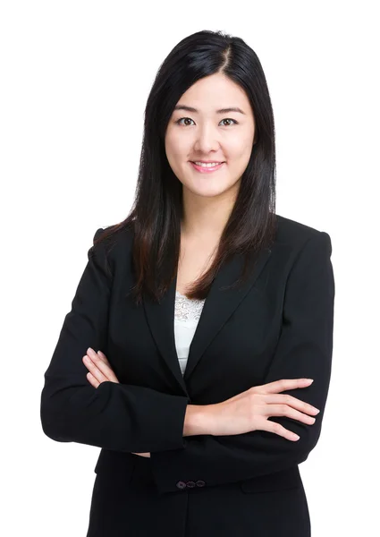 Asiatische Geschäftsfrau Crosshand — Stockfoto