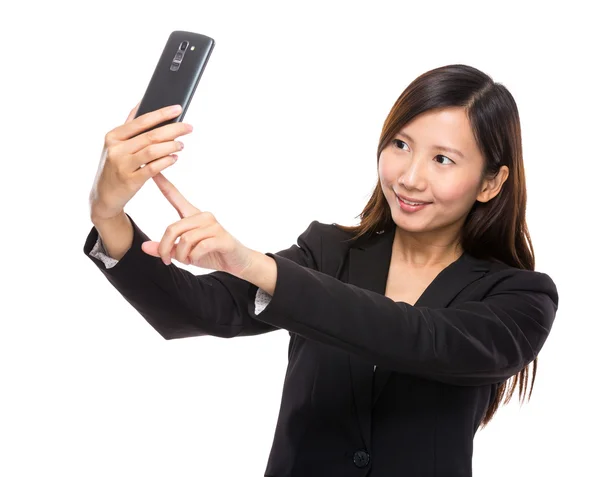 Asiatisches weibliches Selfie — Stockfoto