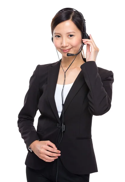 Asiática mujer servicio al cliente — Foto de Stock