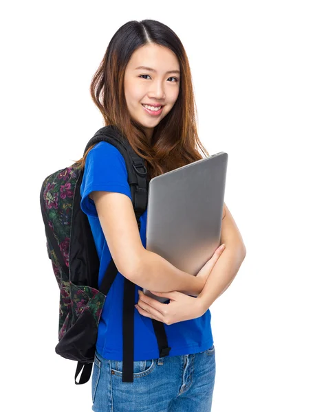 Schüler mit Laptop — Stockfoto