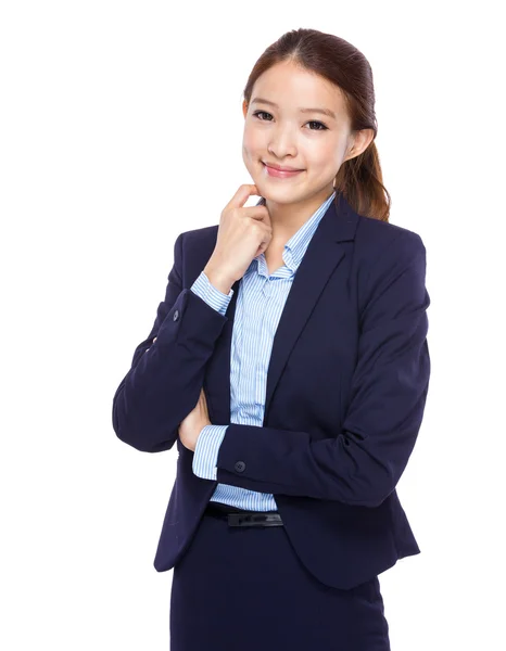 Mujer de negocios sonrisa — Foto de Stock