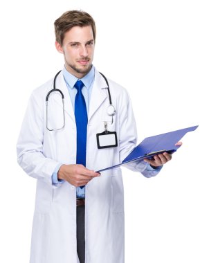 Tıp doktoru pano ile açık