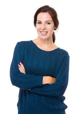 Kendinden emin kadın.