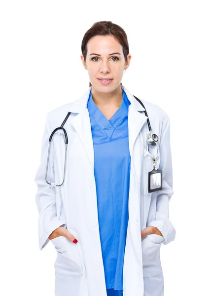 Caucasian female doctor portrait — Stock Photo, Image