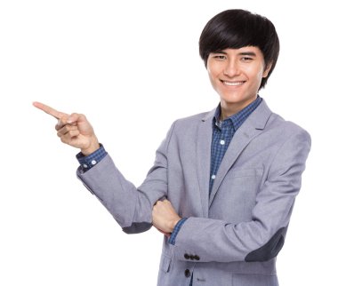 işadamı parmağınızla bir yana