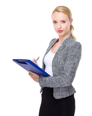 iş kadını yazmak Pano üzerine