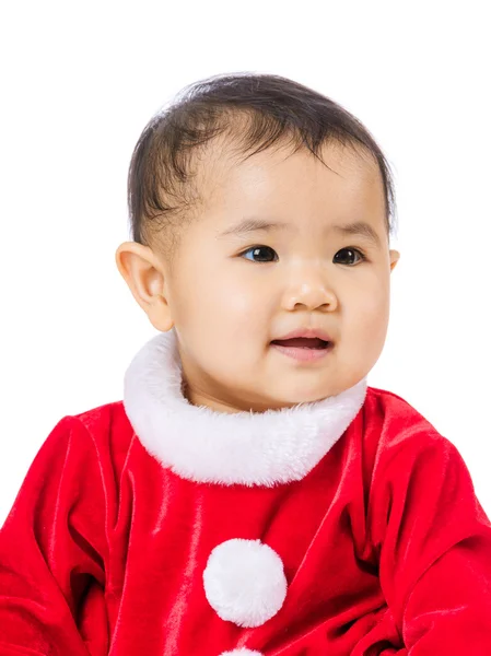 Niña con vestido de Navidad — Foto de Stock