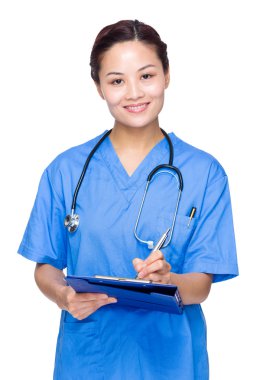 kadın doktor panosuna yazma
