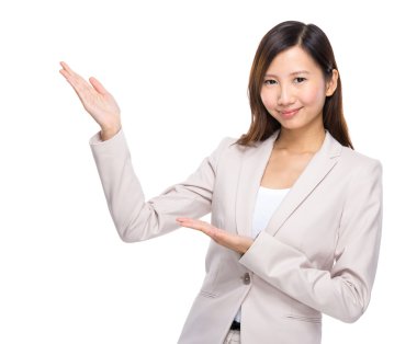 iki elle mevcut iş kadını